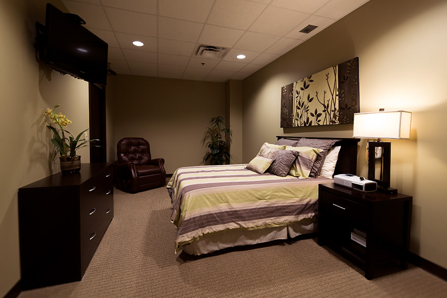 Center for Sleep patient room